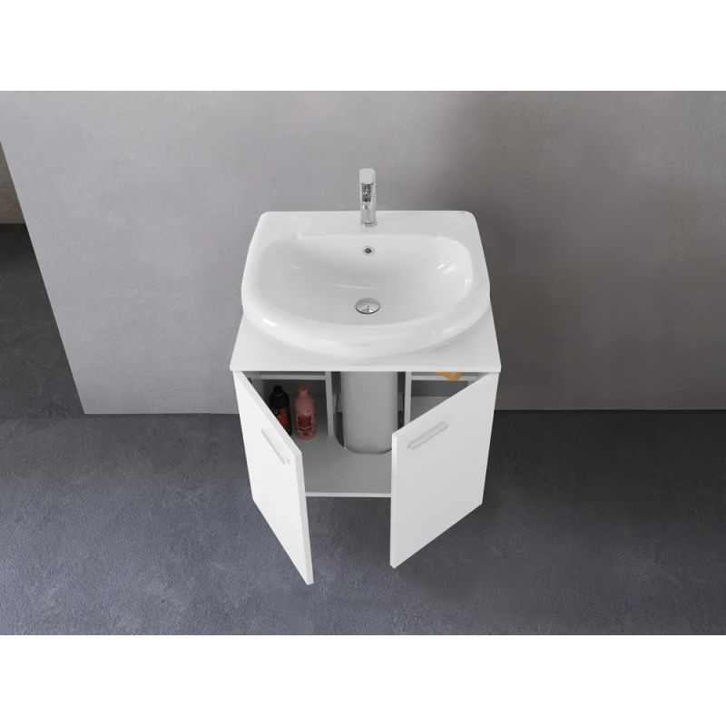 Mobile sottolavabo Feridras Stella 70 cm - bianco lucido