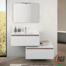 Cassettone Revital Feridras 80 cm bianco frassinato