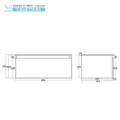 Cassettone Revital Feridras 80 cm bianco frassinato