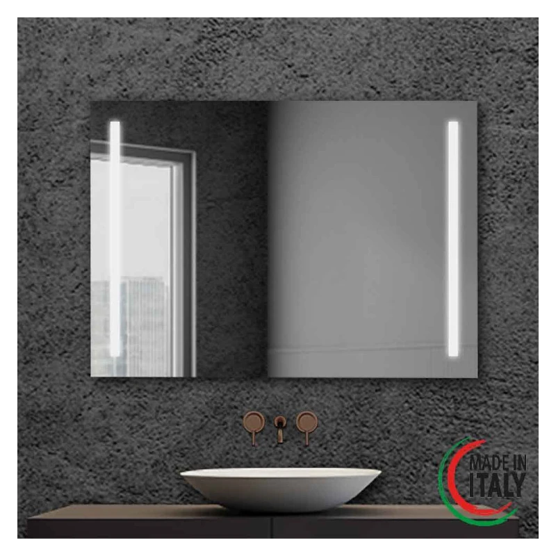 Specchio Gemini Feridras 70x105 cm retroilluminato