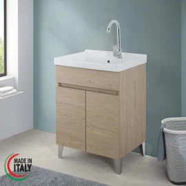 Mobile lavatoio Feridras 60 cm in rovere dolomite