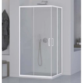 Box doccia angolare Feridras T-Special profilo bianco