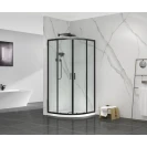 Box doccia semicircolare Feridras T-Special profilo nero