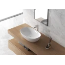 Lavabo da appoggio Feridras 60 cm bianco lucido
