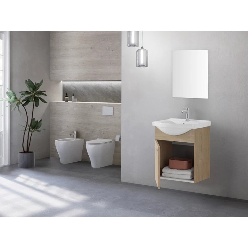 Mobile bagno Feridras Stella 55 cm rovere dolomite