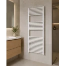 Termoarredo dritto Feridras 120x55 bianco per bagno