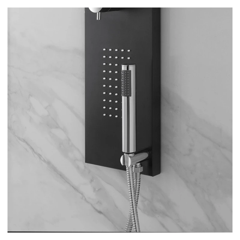 Colonna doccia Feridras Docciatime nera 140 cm