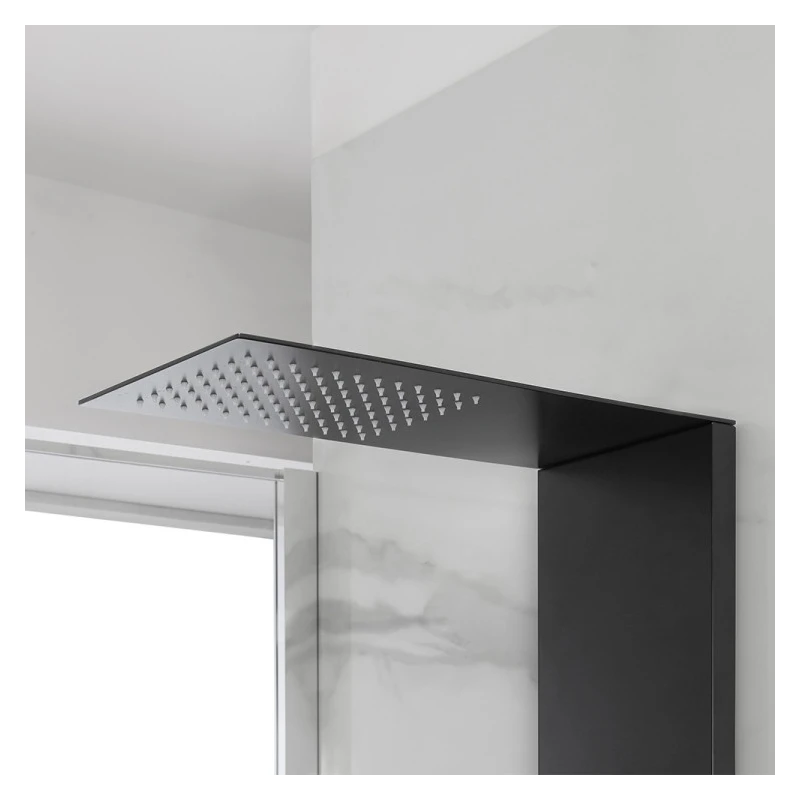 Colonna doccia Feridras Docciatime nera 140 cm
