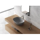 Lavabo da appoggio Feridras grigio scuro opaco