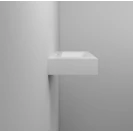 Lavabo sospeso Feridras in resina 70 cm bianco
