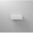 Lavabo sospeso Feridras L60cm in resina bianco lucido