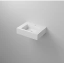 Lavabo sospeso Feridras L60cm in resina bianco lucido