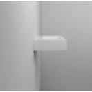 Lavabo sospeso Feridras L60cm in resina bianco lucido