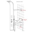 Colonna doccia Feridras Miami in acciaio inox