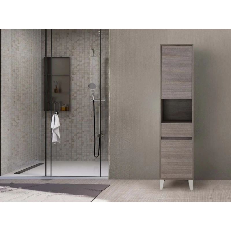 Colonna bagno Feridras Mondo 2.0 in rovere scuro