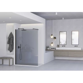 Parete Walk In Feridras 120 cm vetro fume' profilo nero