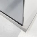 Parete Walk In Feridras 120 cm vetro fume' profilo nero