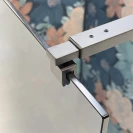 Parete Walk In Feridras 120 cm vetro fume' profilo nero