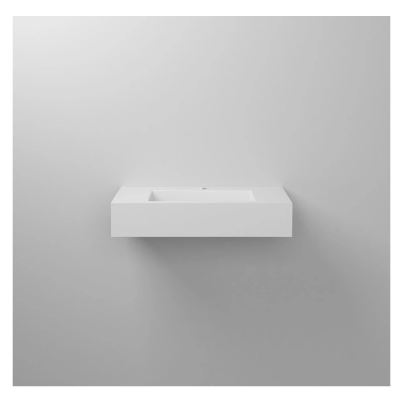 Lavabo sospeso Feridras 80 cm bianco lucido