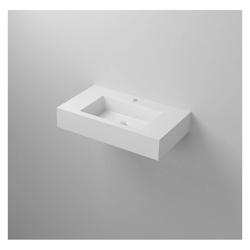 Lavabo sospeso Feridras 80 cm bianco lucido