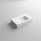 Lavabo sospeso Feridras 80 cm bianco lucido