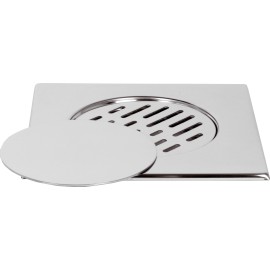 Copertura a pavimento 20x20 con griglia e coperchio mobili RR 913GFC20