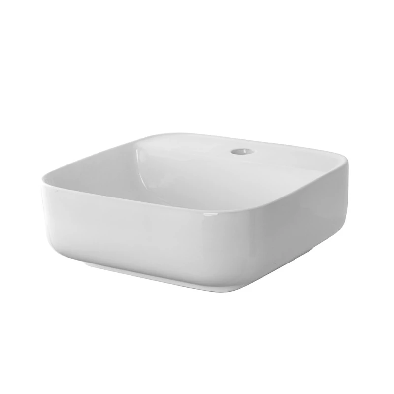 Lavabo Feridras in ceramica 39 cm bianco da appoggio