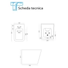 Bidet Feridras Serie Q in ceramica bianco lucido