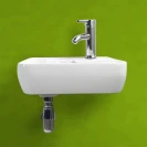 Lavabo sospeso Feridras 45 cm bianco lucido