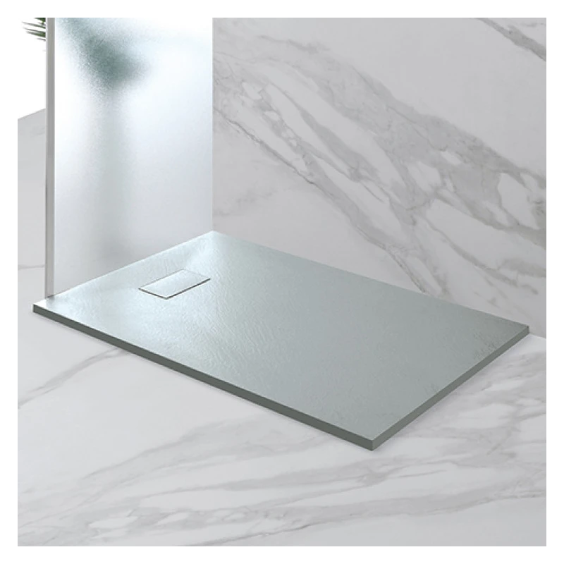 Piatto doccia Feridras 70x100 grigio in poliestere rinforzato