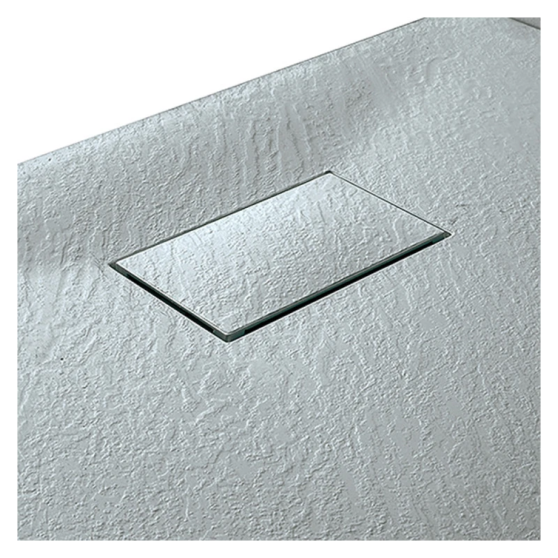 Piatto doccia Feridras 70x100 grigio in poliestere rinforzato