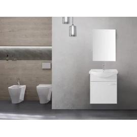 Mobile bagno Feridras Stella 55 cm bianco lucido
