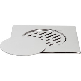 Copertura a pavimento 20x20 con griglia fissa e coperchio mobile RR 913GVC20