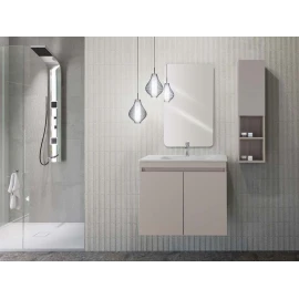 Mobile bagno sospeso Feridras Pastello 80 tortora