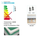 Specchio retroilluminato Feridras Line 60x90 LED