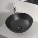 Lavabo da appoggio Feridras Ø40 nero opaco