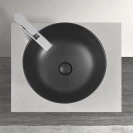 Lavabo da appoggio Feridras Ø40 nero opaco