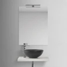 Lavabo da appoggio Feridras Ø40 nero opaco