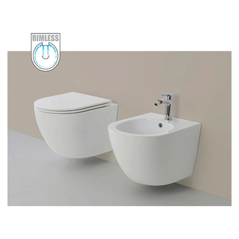 Vaso sospeso T-Slim Feridras in ceramica
