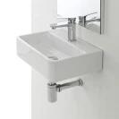 Lavabo sospeso Feridras 40 cm bianco lucido