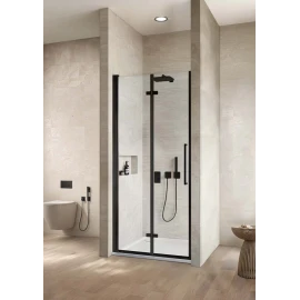 Porta soffietto Feridras Linea Royal 80 cm nero opaco