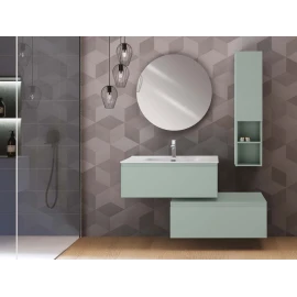 Mobile bagno sospeso Light Feridras 90 cm verde