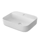 Lavabo da appoggio Feridras 50 cm bianco lucido