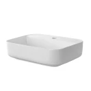 Lavabo da appoggio Feridras 50 cm bianco lucido