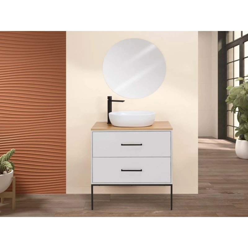 Mobile bagno Venus Feridras 80 cm bianco opaco