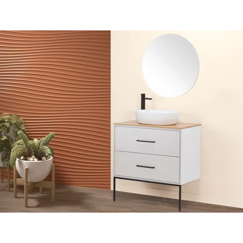 Mobile bagno Venus Feridras 80 cm bianco opaco