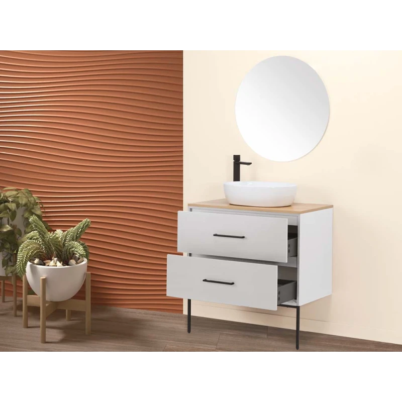 Mobile bagno Venus Feridras 80 cm bianco opaco