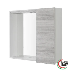 Specchiera Stella Feridras L68xH61 cm in grigio