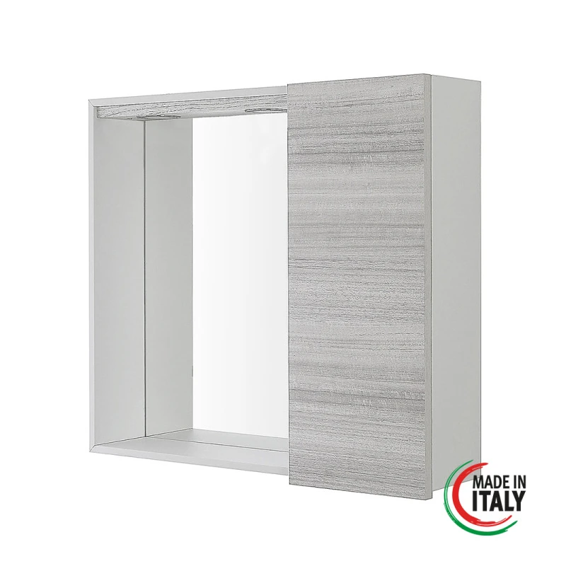 Specchiera Stella Feridras L68xH61 cm in grigio
