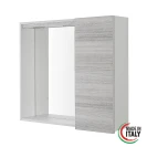 Specchiera Stella Feridras L68xH61 cm in grigio